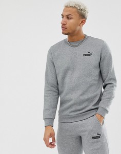 Серый свитшот с логотипом Puma Essentials