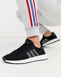 Черные кроссовки для бега adidas Originals deerupt-Черный
