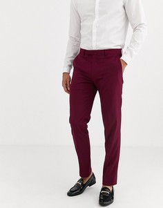 Однотонные приталенные брюки Harry Brown-Фиолетовый цвет