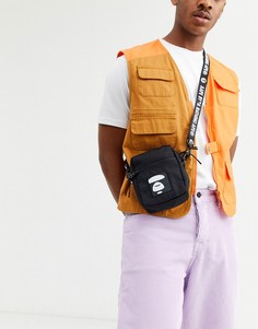 Черная сумка для авиапутешествий с логотипом на ремешке AAPE By A Bathing Ape-Черный