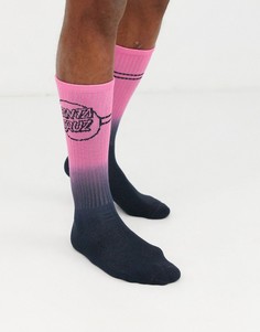 Ярко-розовые носки с полосками Santa Cruz-Розовый