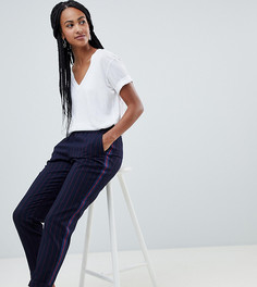 Темно-синие брюки в полоску Esprit-Темно-синий