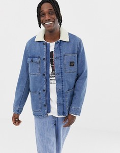 Джинсовая куртка с подкладкой из искусственного меха HUF Torrance-Синий