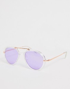 Солнцезащитные очки-авиаторы с затемненными стеклами SVNX-Фиолетовый 7X
