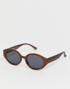 Солнцезащитные очки "кошачий глаз" в оправе бронзового цвета AJ Morgan-Коричневый