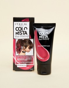 Временная краска для темных волос цвета "Raspberry Pink" LOreal Paris Colorista Hair Makeup-Розовый