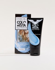 Временная краска для светлых волос цвета "Metallic Blue" LOreal Paris Colorista Hair Makeup-Голубой