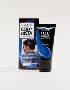 Временная краска для темных волос цвета "Blue" LOreal Paris Colorista Hair Makeup-Голубой