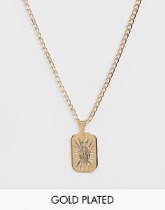Позолоченное ожерелье с подвеской \"la luz\" Image Gang-Золотой