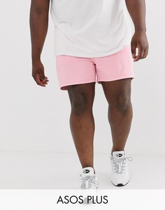 Розовые короткие джинсовые шорты ASOS DESIGN Plus-Розовый