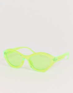 Зеленые солнцезащитные очки \"кошачий глаз\" South Beach-Зеленый