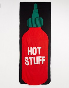 Покрывало с надписью \"hot stuff\" ASOS DESIGN-Красный