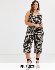 Комбинезон с принтом \"зебра\" AX Paris Plus - safari-Мульти