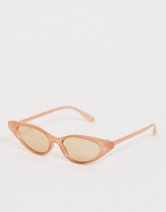 Солнцезащитные очки "кошачий глаз" ASOS DESIGN-Розовый