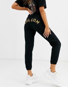 Черные спортивные штаны с логотипом Volcom - Stone-Черный