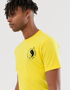 Желтая футболка с принтом \"инь-ян\" Levis Skateboarding-Желтый