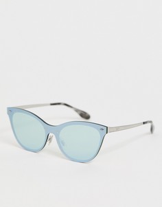 Солнцезащитные очки \"кошачий глаз\" с зелеными прозрачными стеклами Ray-Ban-Мульти
