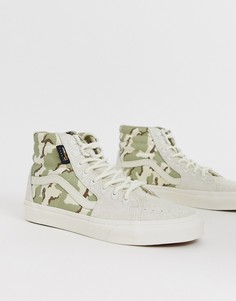 Высокие кроссовки с камуфляжным принтом Vans - Cordura Sk8-Бежевый