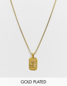 Позолоченное ожерелье с подвеской \"Водолей\" Image Gang-Золотой