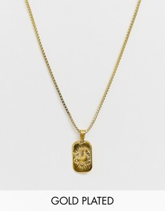 Позолоченное ожерелье с подвеской \"Козерог\" Image Gang-Золотой