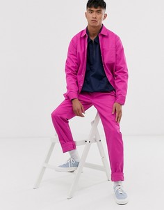 Фиолетовые узкие брюки M.C.Overalls Polycotton-Фиолетовый