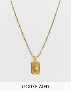 Позолоченное ожерелье с подвеской \"Близнецы\" Image Gang-Золотой