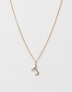 Ожерелье Nylon с буквой \"J\"-Золотой