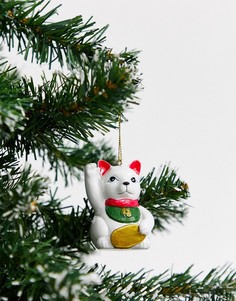 Новогодняя декорация "счастливый кот" Typo-Мульти