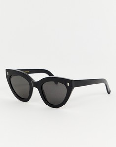 Черные солнцезащитные очки \"кошачий глаз\" Monokel Eyewear Neko-Черный