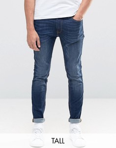 Синие джинсы скинни Jack & Jones Intelligence-Черный цвет