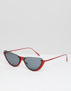 Солнцезащитные очки "кошачий глаз" ASOS DESIGN-Синий