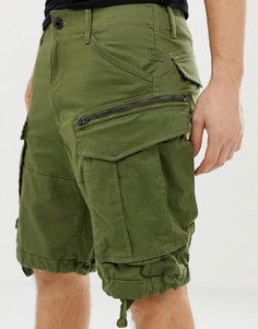 Зеленые шорты карго с молнией G-Star Rovic-Зеленый
