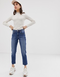Укороченные джинсы прямого кроя Cheap Monday Revive-Синий