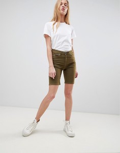 Удлиненные джинсовые шорты b.Young-Зеленый