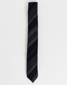 Черный галстук в елочку Twisted Tailor
