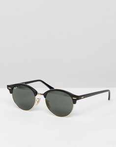 Круглые солнцезащитные очки Ray-Ban Clubmaster 0RB4246-Черный цвет