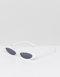 Очки \"кошачий глаз\" ASOS-Белый