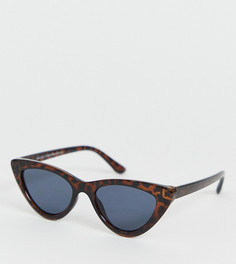 Темно-коричневые солнцезащитные очки «кошачий глаз» New Look-Коричневый