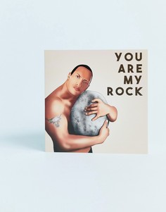 Открытка с надписью \"you are my rock\" Central 23-Мульти