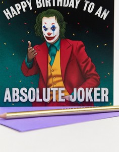 Поздравительная открытка на день рождения "absolute joker" Central 23-Мульти