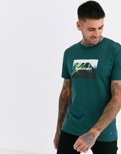 Зеленая футболка с надписью "whateverest" Jack & Jones Originals-Зеленый