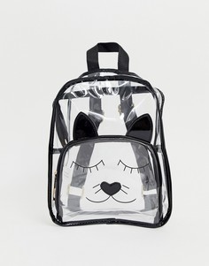 Прозрачный рюкзак с кошачьей мордочкой Yoki-Очистить