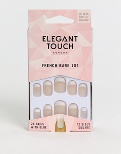 Накладные ногти средней длины Elegant Touch - Французский маникюр 101-Neutral