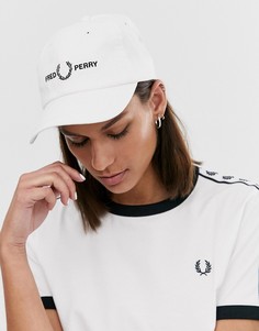 Кепка с графическим принтом Fred Perry-Белый