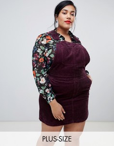 Фиолетовый сарафан мини Vero Moda Curve-Красный