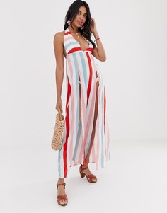 Пляжное платье в полоску Glamorous-Многоцветный