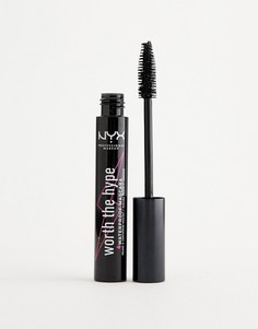 Водостойкая тушь для ресниц NYX Professional Makeup Worth The Hype - Черный-Черный цвет