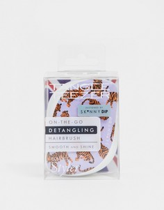 Компактная расческа для распутывания волос с принтом Tangle Teezer x Skinnydip - Trendy Tiger-Бесцветный