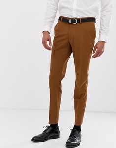 Зауженные брюки золотистого цвета Burton Menswear-Золотой