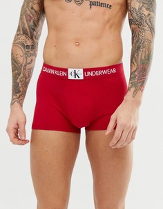Красные боксеры-брифы с монограммой Calvin Klein-Красный